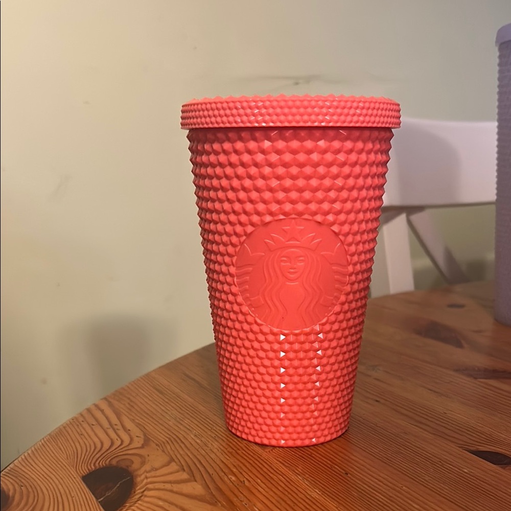 Starbucks Coral Studded Tumbler!!